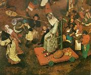 Pieter Bruegel detalj fran fastlagens strid med fastan Germany oil painting artist